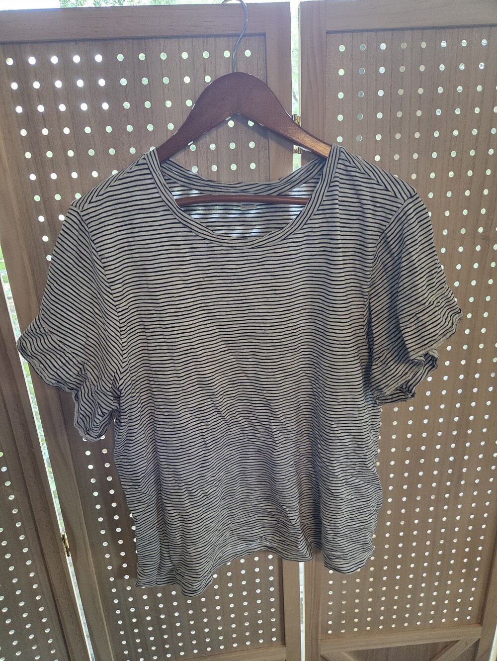 Black And White Striped T Shirt